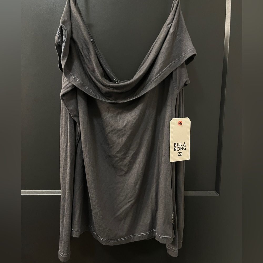 NWT Billabong Make Time Folded Off-Shoulder Top Size Medium